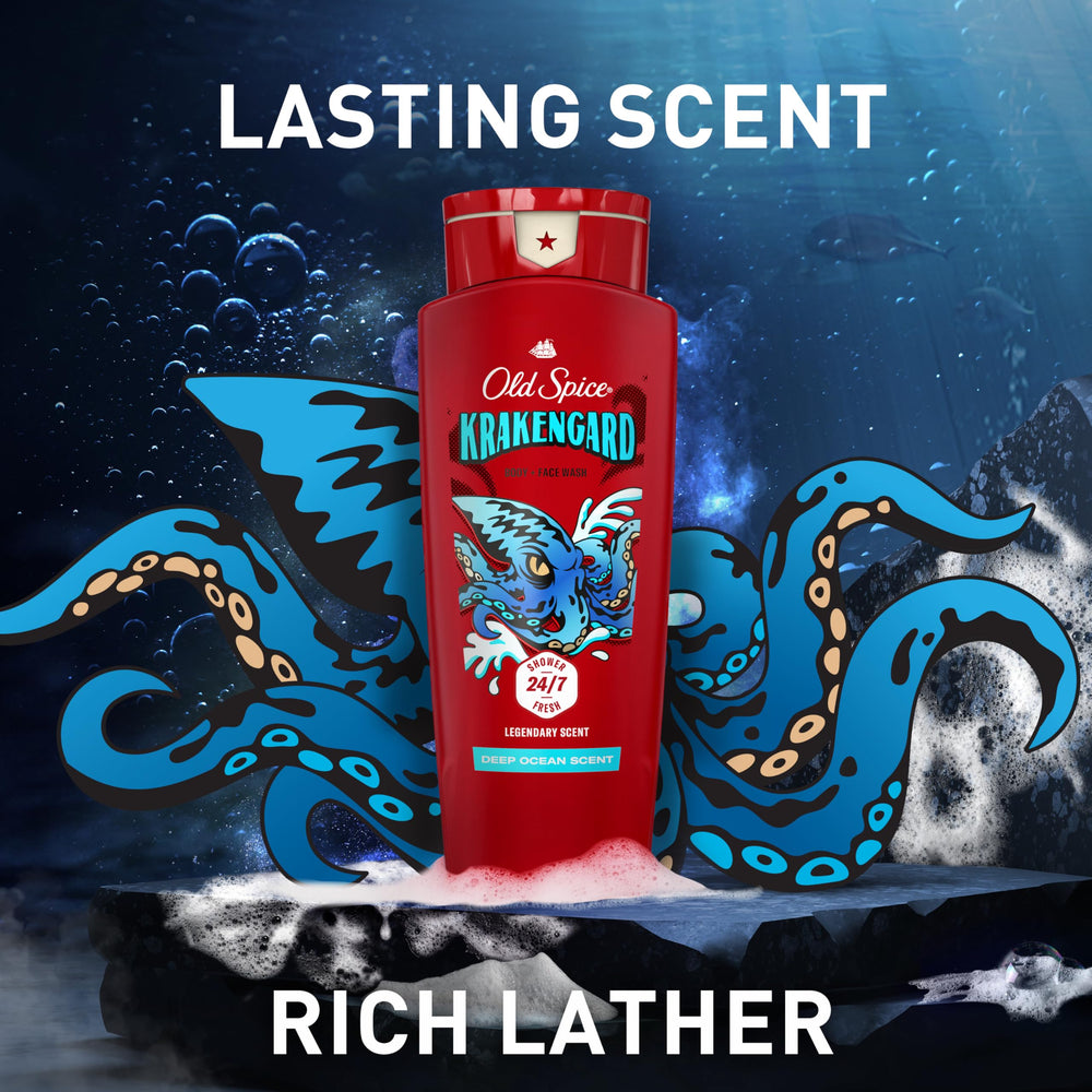 Old Spice Krakengard pack-four box indicating value and steady supply