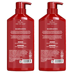 Old Spice MambaKing: dúo de botellas para lavado y acondicionamiento, formato práctico para viajes.