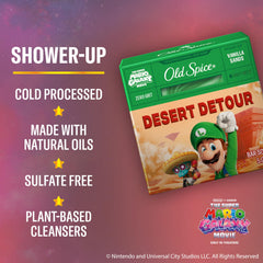Old Spice Mario Galaxy collab bar shown as limited edition wash