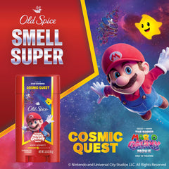 Old Spice Mario Galaxy collaboration box showcasing the Special Edition deodorant set.