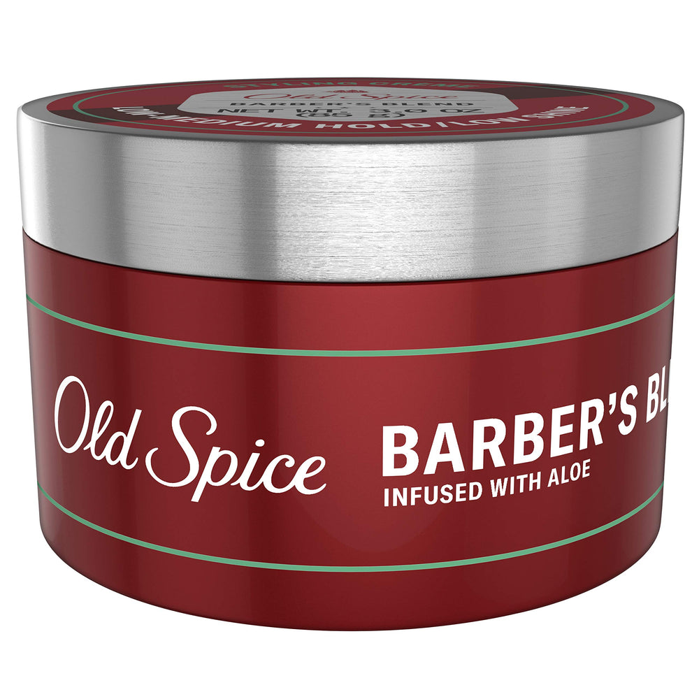 Old Spice Mezcla del Barbero infusión de aloe para suavidad y manejo sencillo.