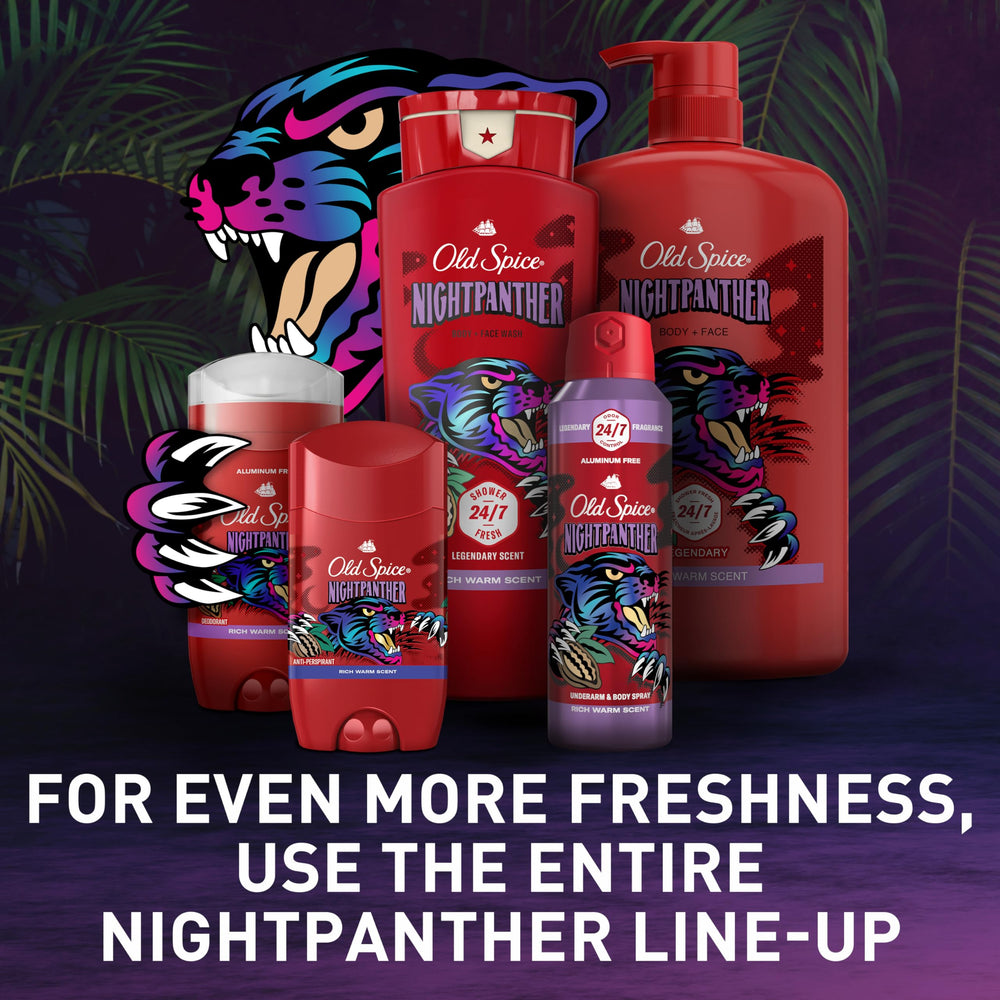 Old Spice Night Panther long-lasting fragrance throughout the day.