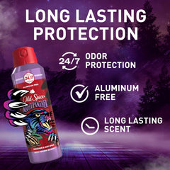 Old Spice Night Panther spray mist for all-day confidence.