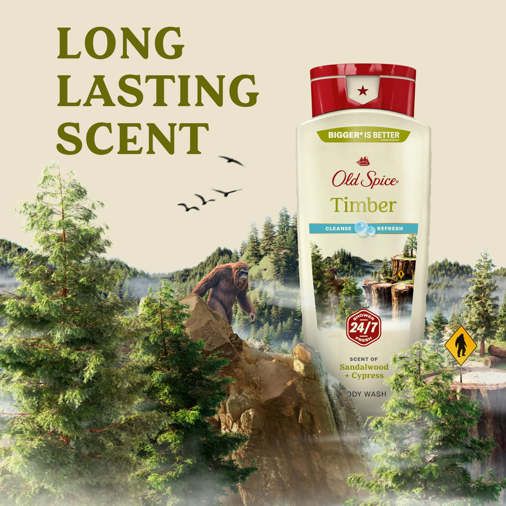 Old Spice four-pack display emphasizes value and convenience.