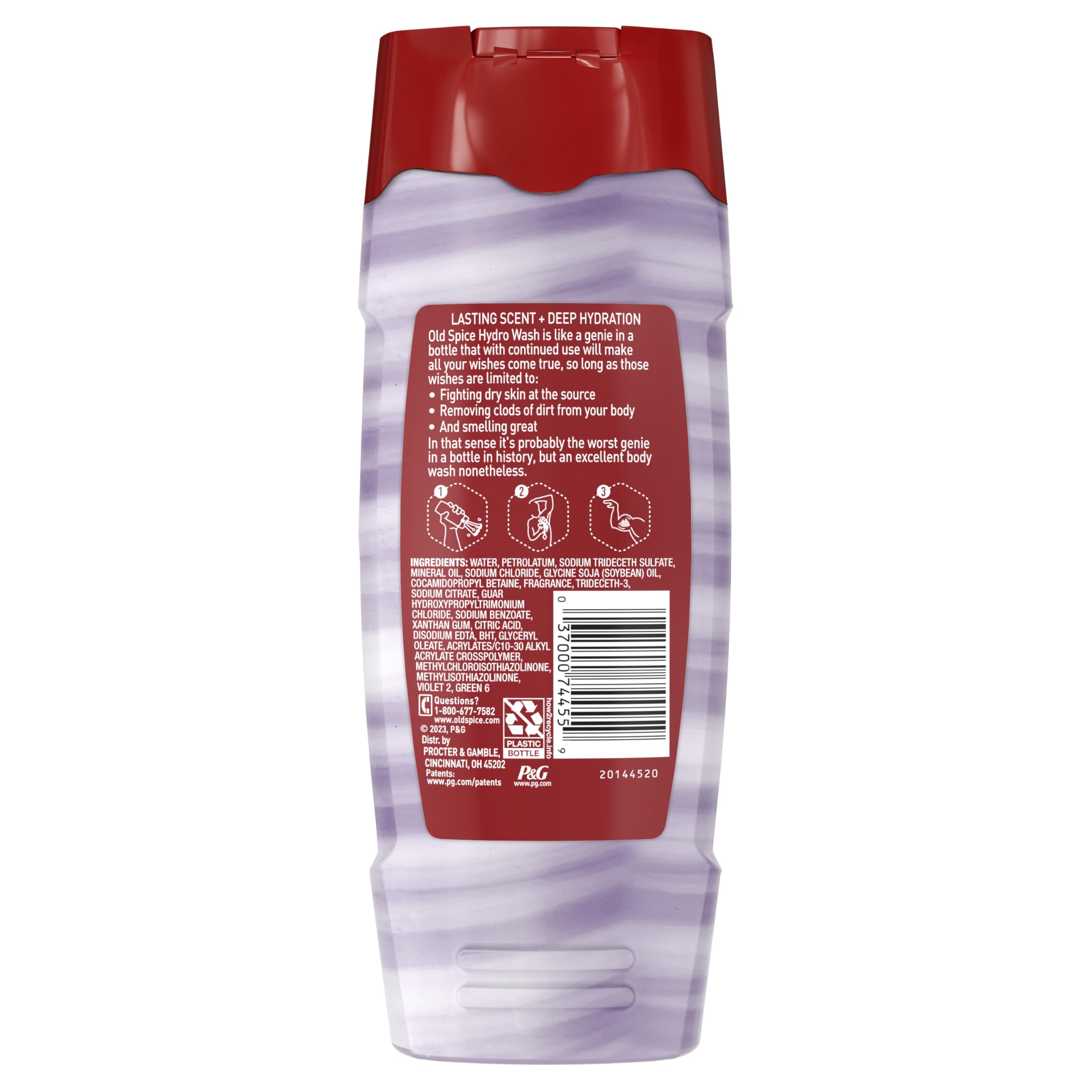 Old Spice hydro wash pack of 4 collection for convenient grooming