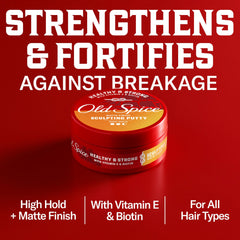 Definición natural sin crujidos con la pasta modeladora de Old Spice.