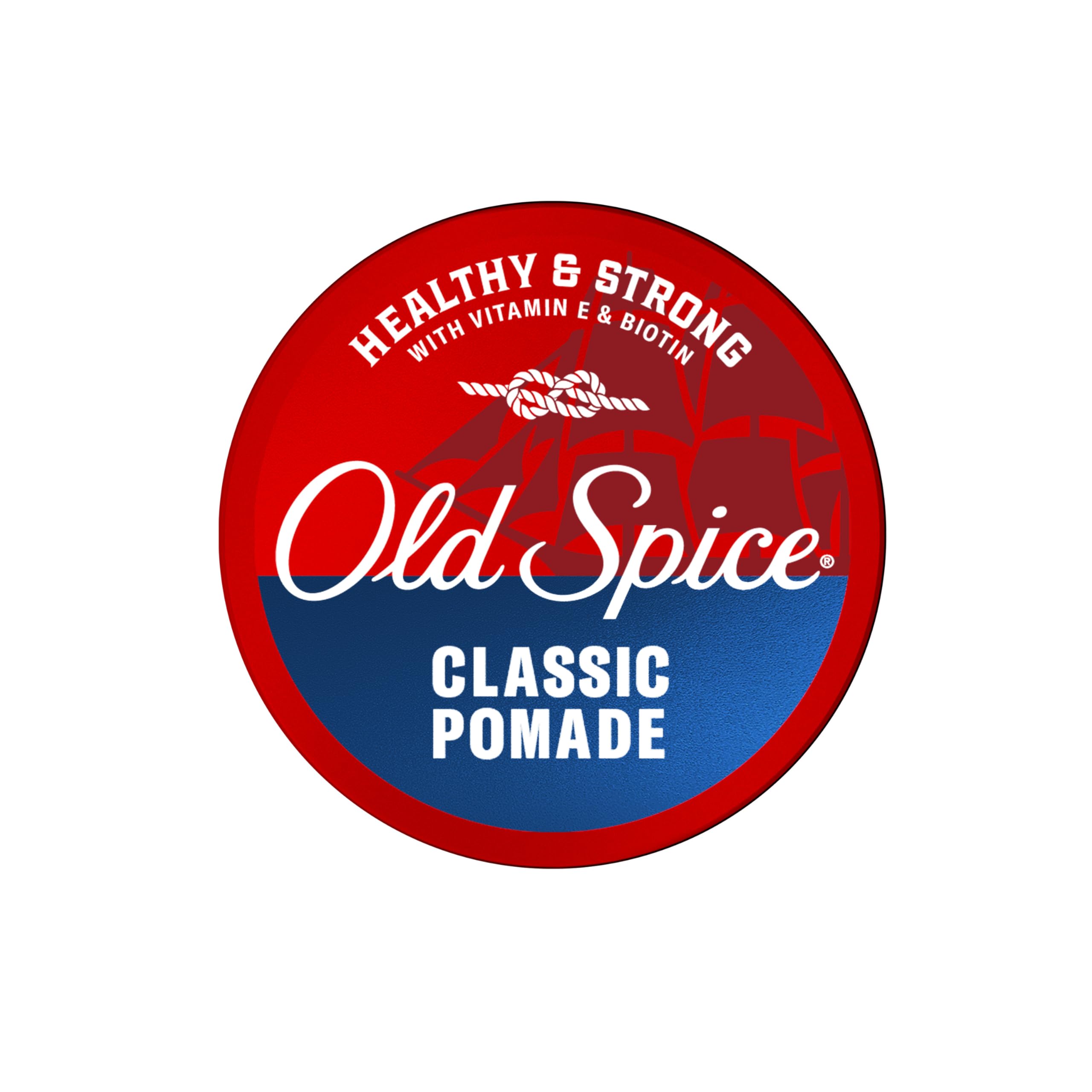 Pomada Old Spice para cabello masculino aplicando estilo definido con movimiento natural.