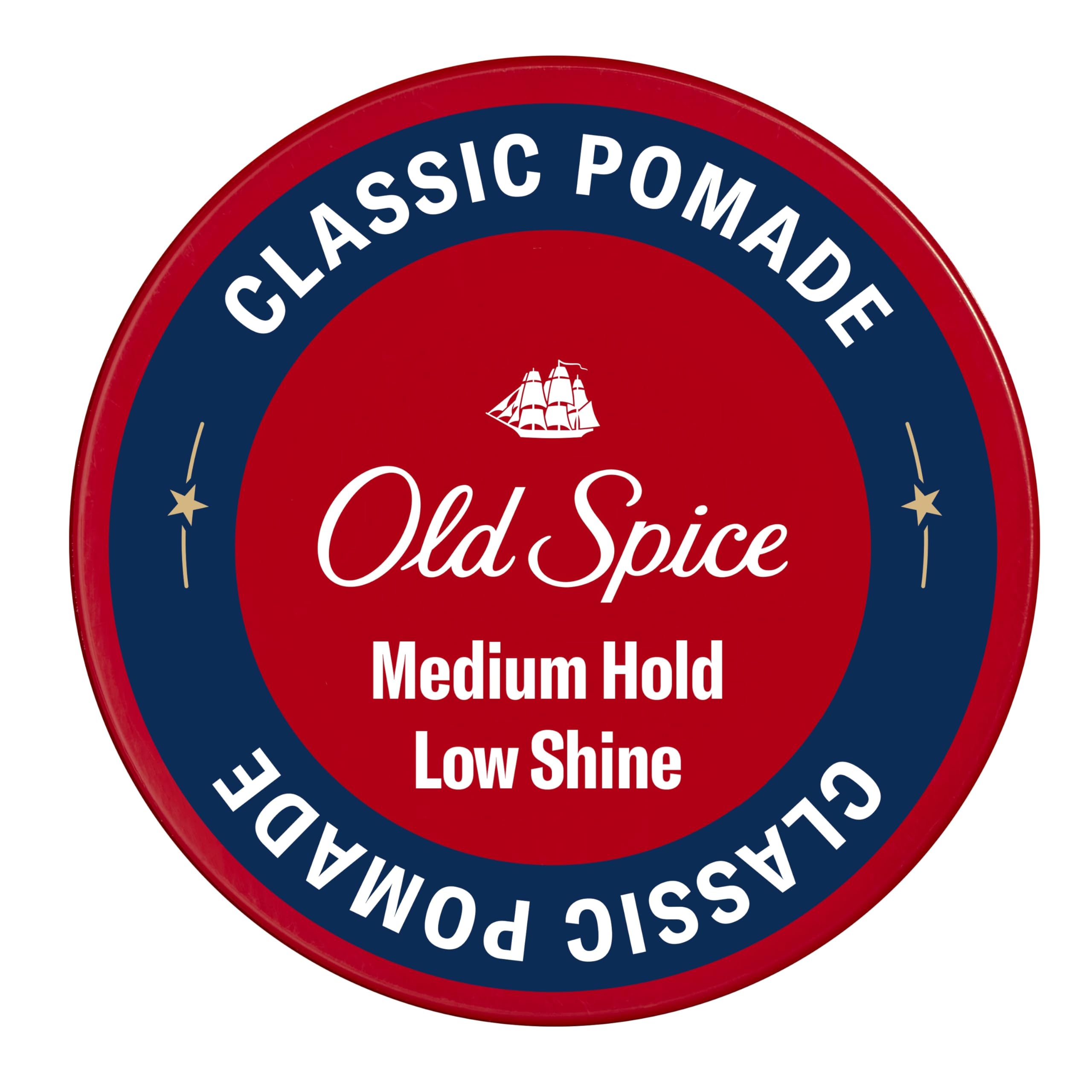 Pomada Old Spice para cabello masculino con fijación media para peinados duraderos.