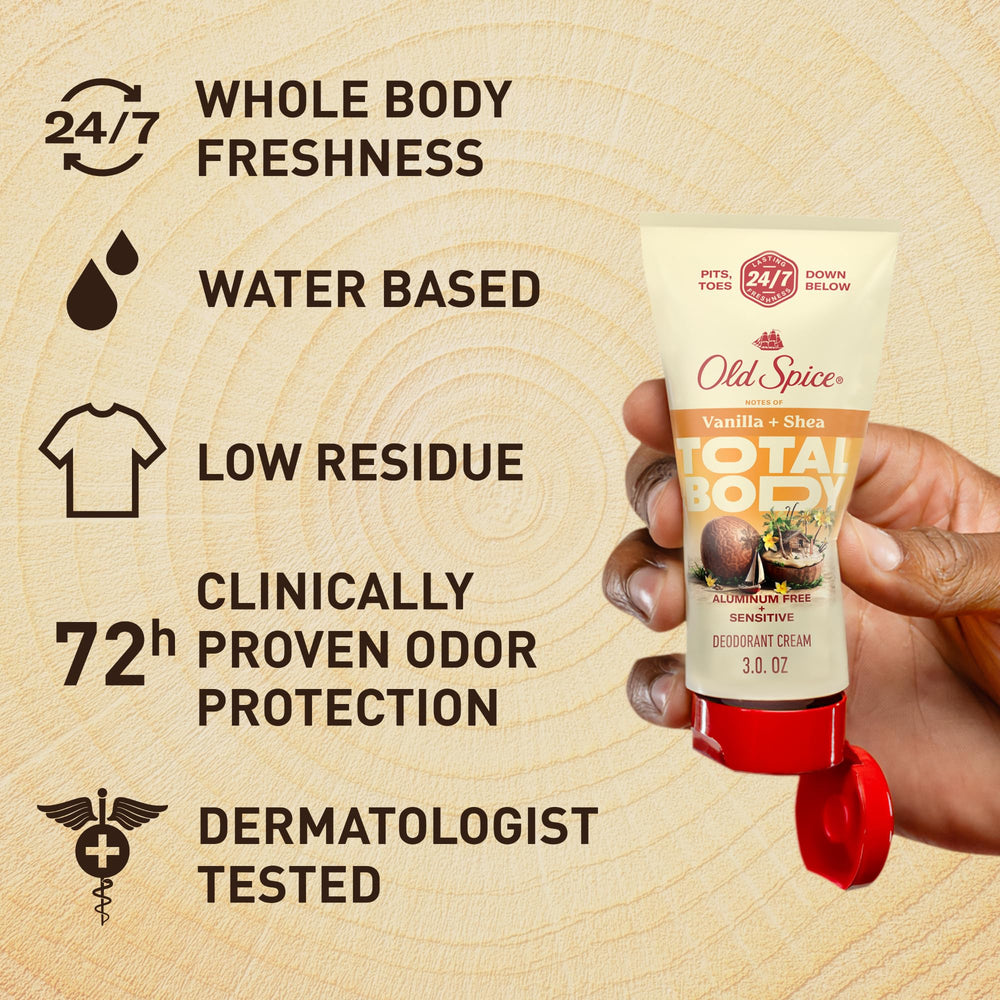 Old Spice protección de olor 24/7: frescura durante todo el día.