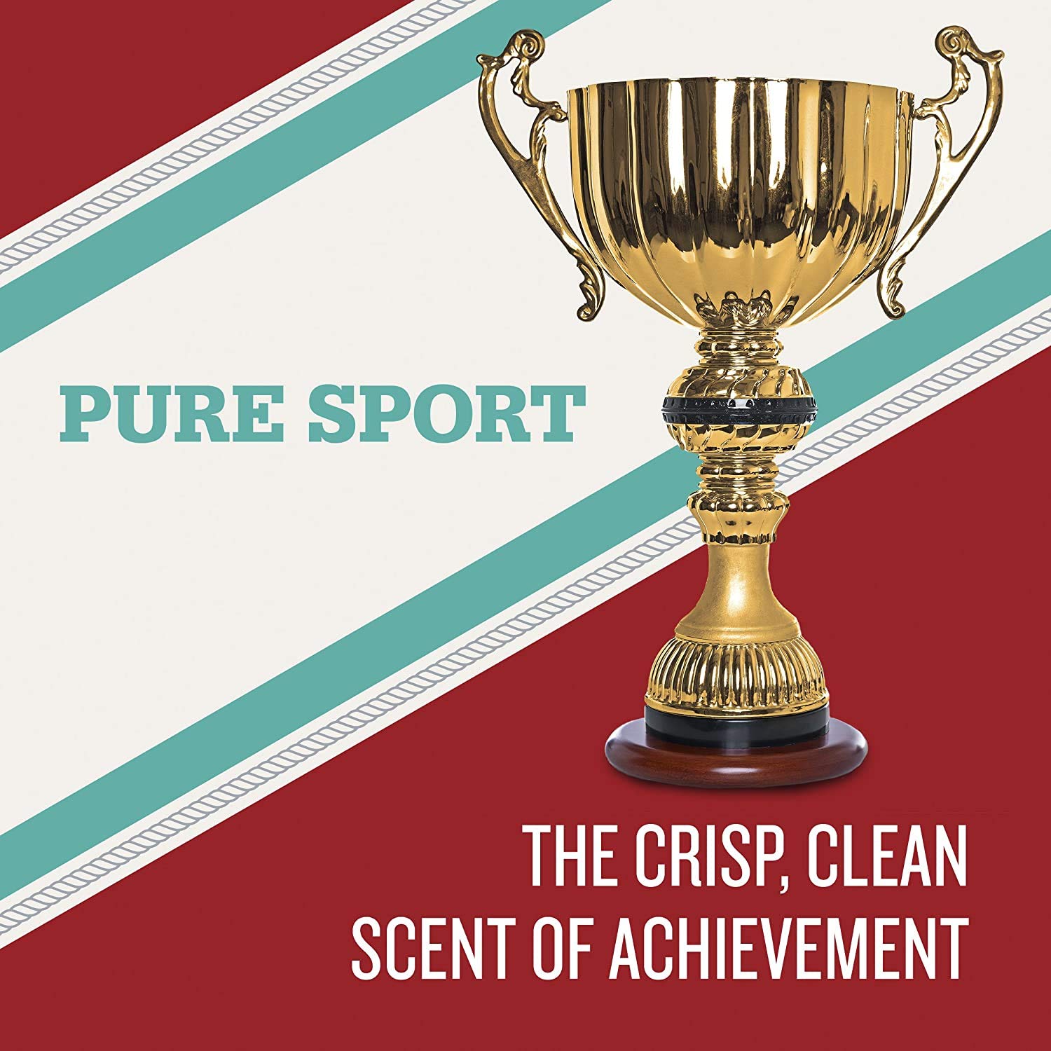 Old Spice Pure Sport packaging close-up highlighting long-lasting masculine scent.