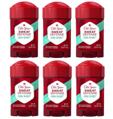 Old Spice Pure Sport Soft Solid six-pack box display for daily protection