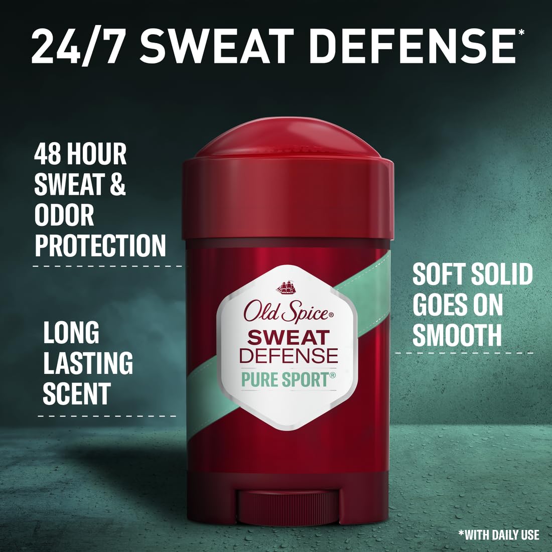 Old Spice Pure Sport Soft Solid fragrance close-up suggesting fresh scent