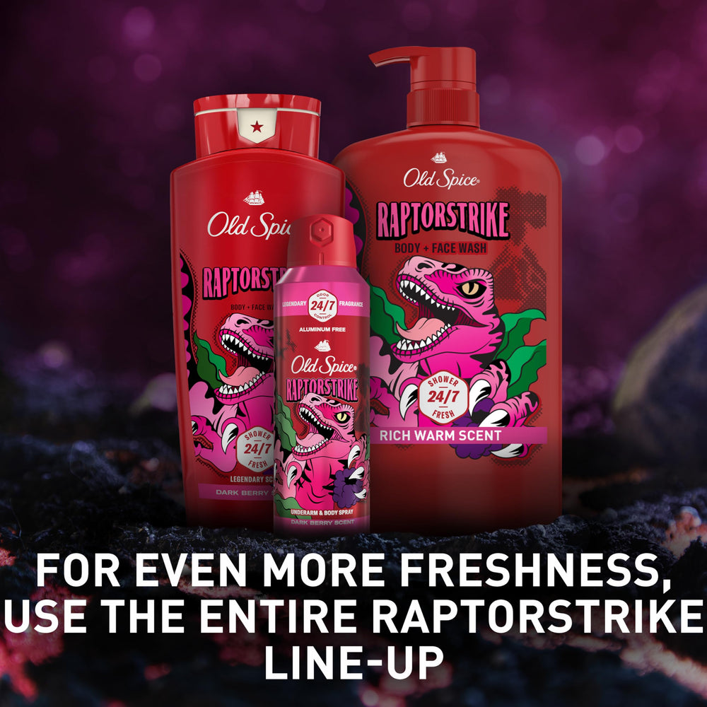 Fragancia de Old Spice Raptorstrike, duración alta para hombres activos
