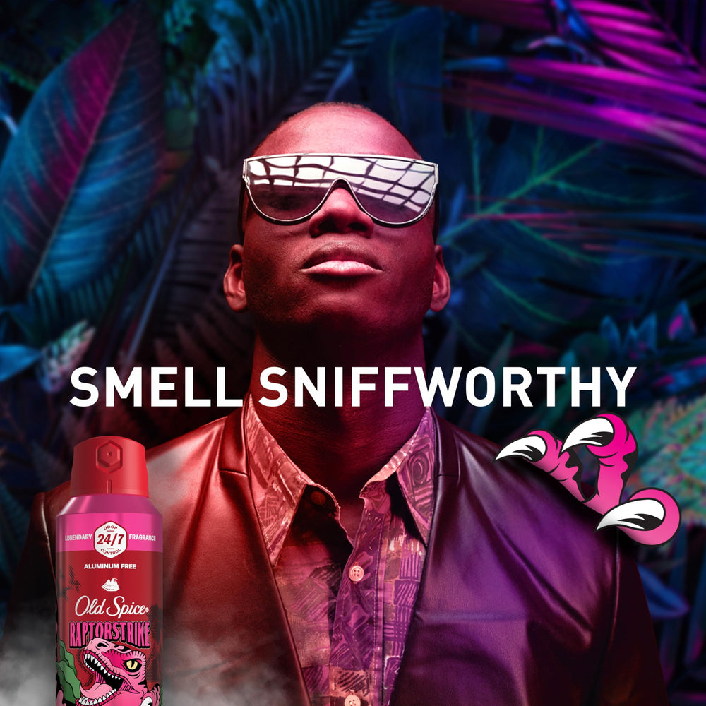 Raptorstrike de Old Spice, frasco compacto listo para viaje