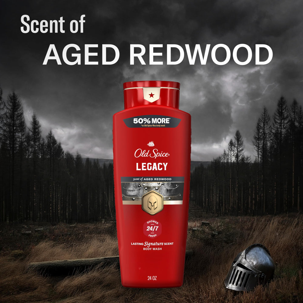 Old Spice Red Collection masculine fragrance conveys bold daily impression.