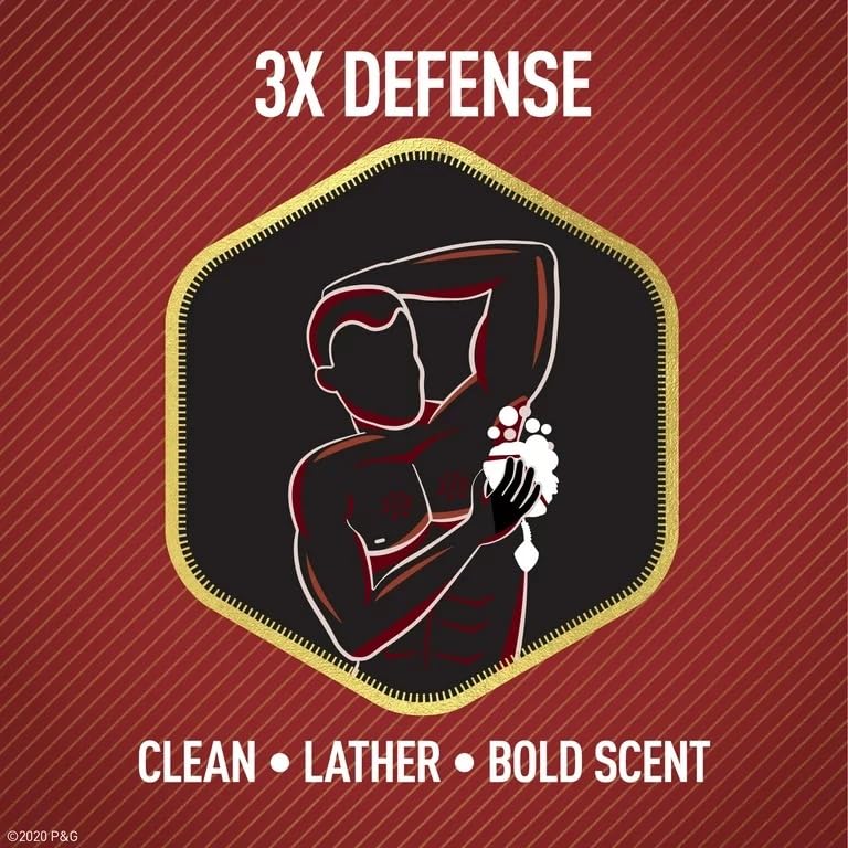 Old Spice Red Zone Swagger, presentación atractiva para la experiencia de baño.