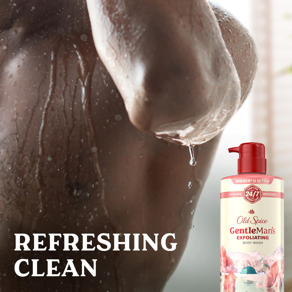 Old Spice sal del Himalaya y agua glaciar, aroma limpio y revitalizante.