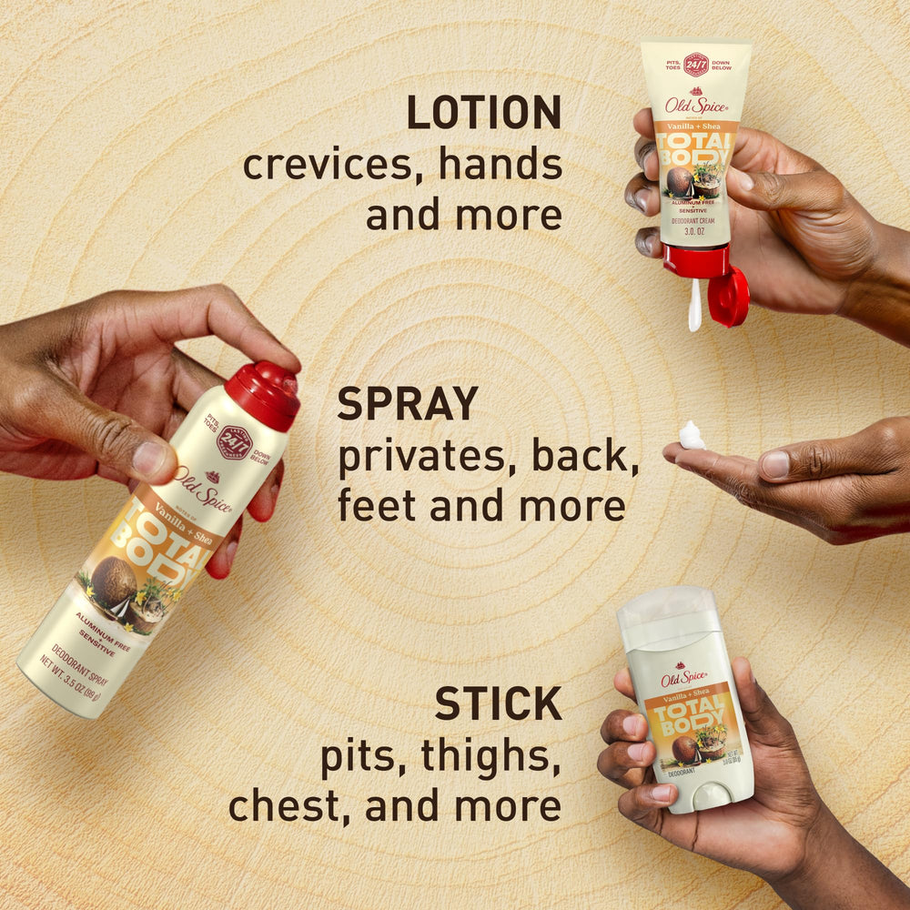 Old Spice seguridad para piel sensible: fórmula suave para uso diario.