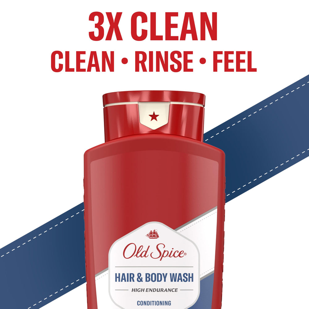 Old Spice Shower-scene bottle promotes quick, refreshing cleanse in the shower.