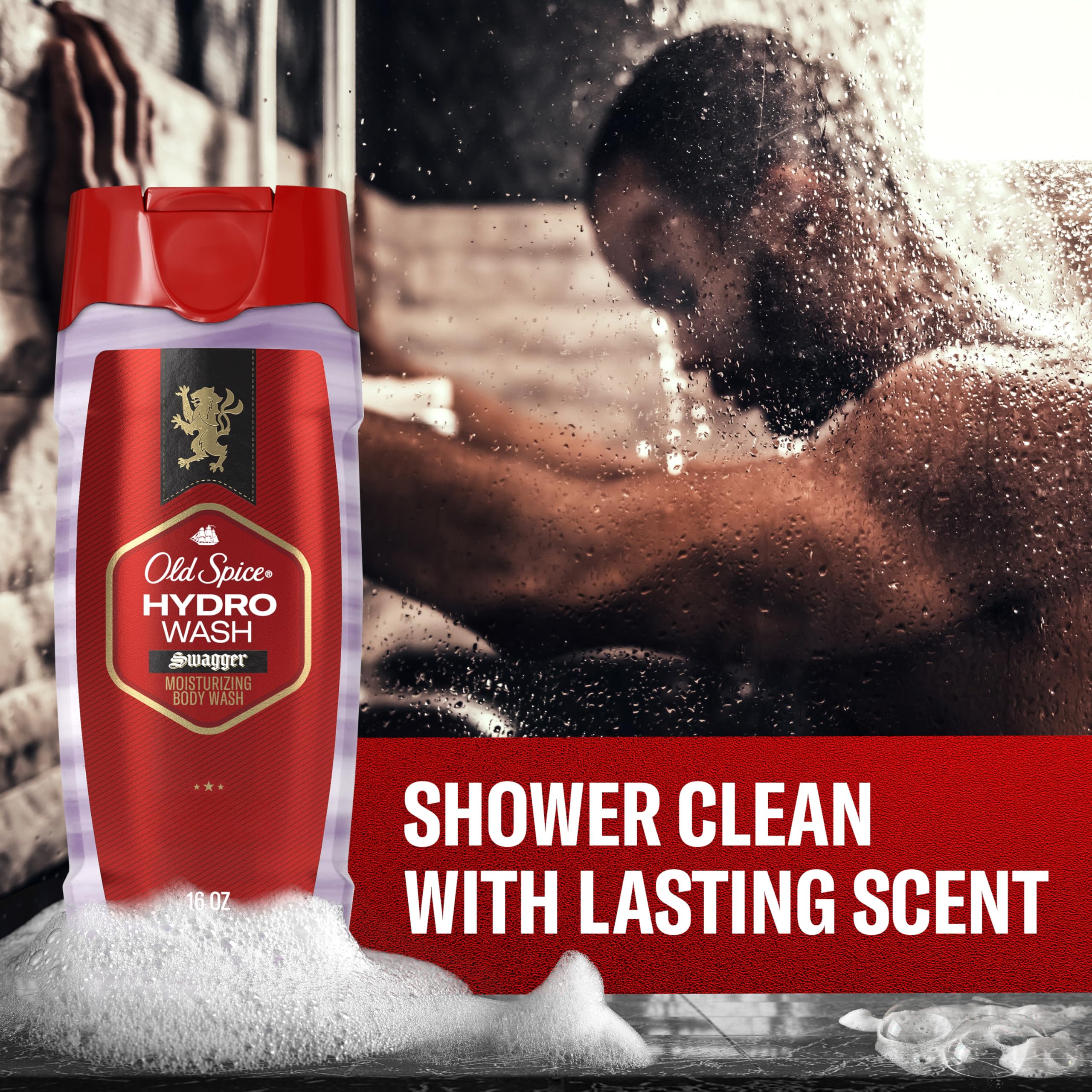 Old Spice Swagger scent with cedarwood and lime for confidence
