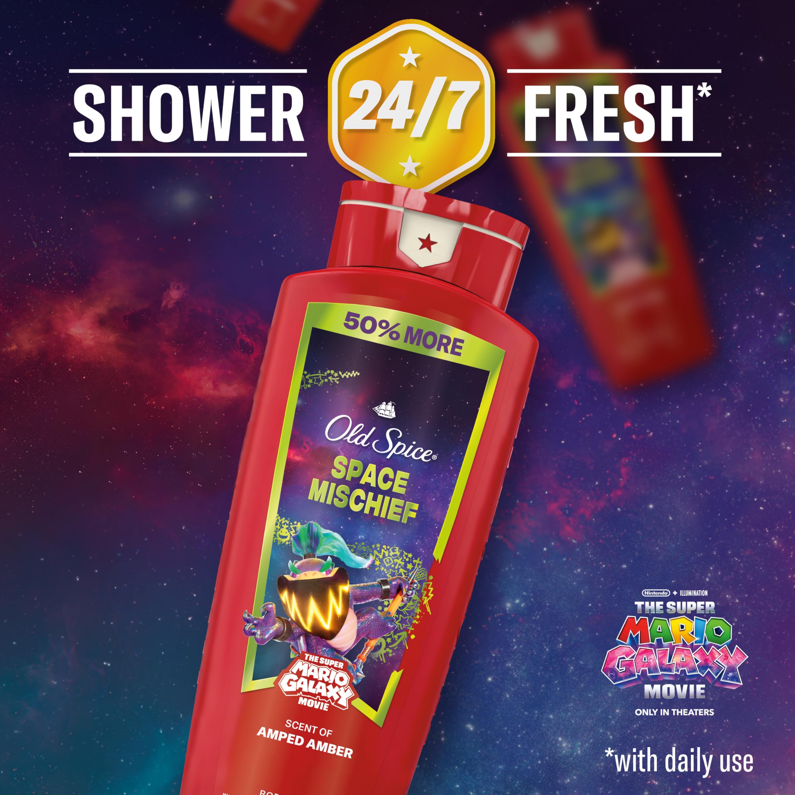Space Mischief creates daily shower freshness and energizing feel