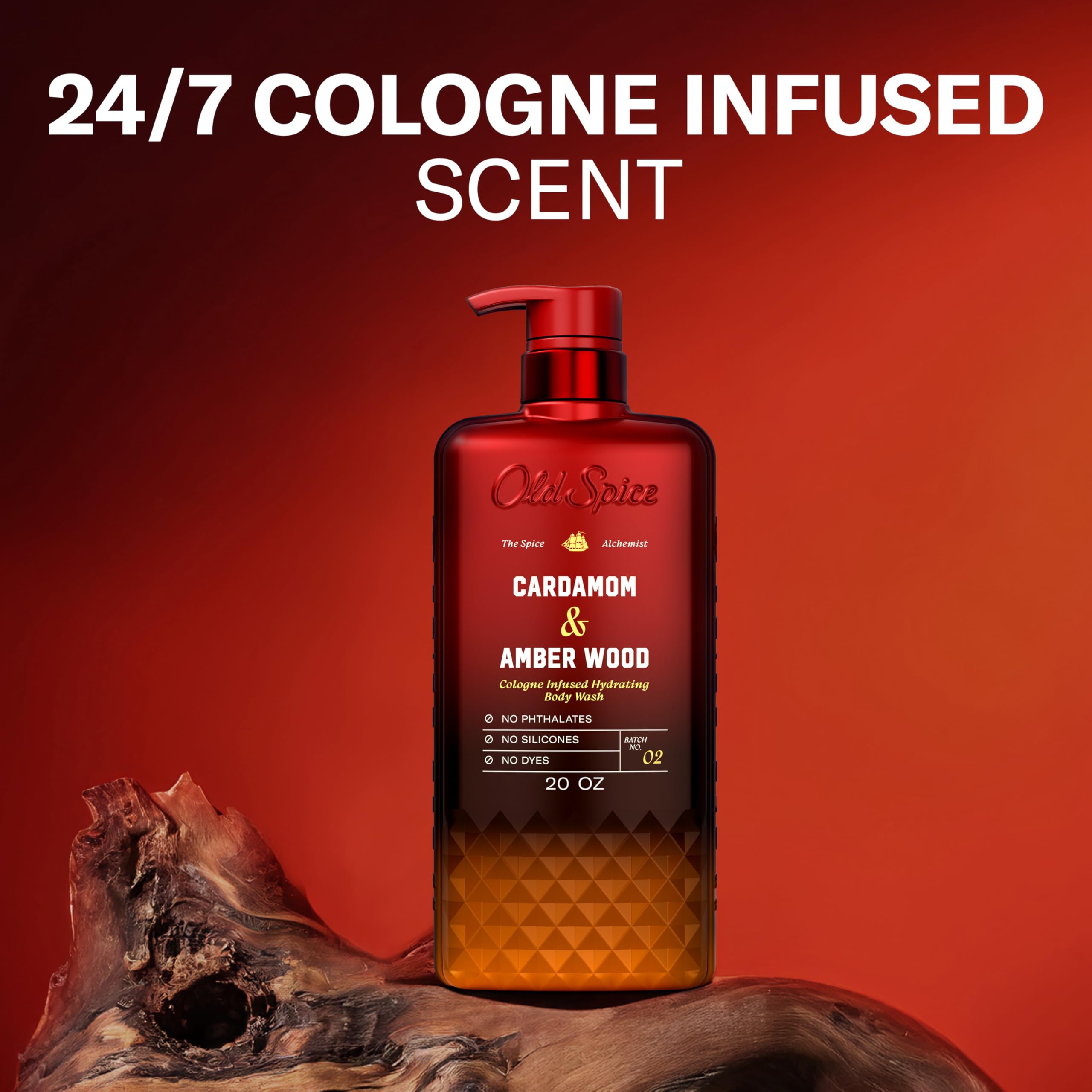 Old Spice Spice Alchemist botella de 20 oz con fragancia de lujo.