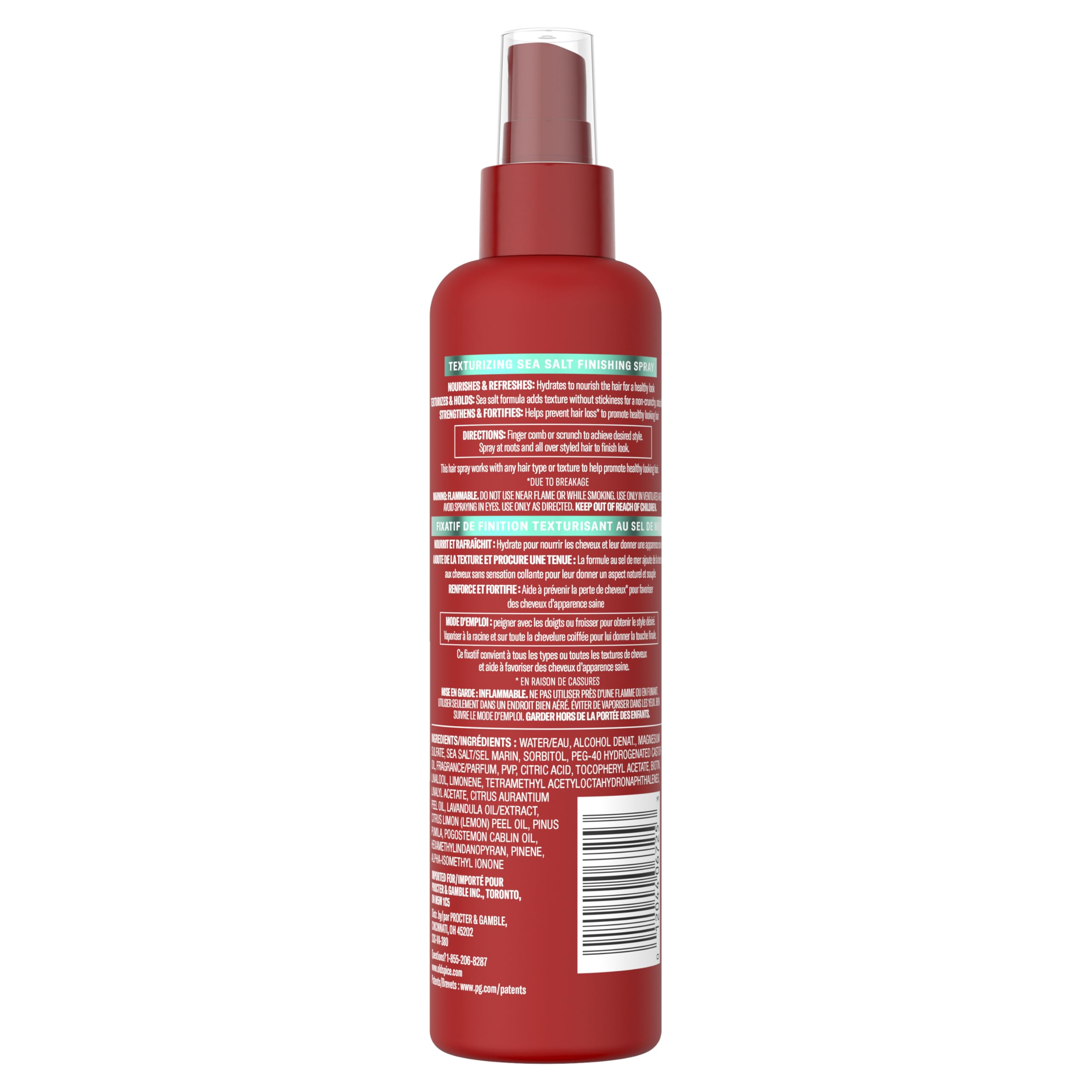 Old Spice Spray texturizante de sal marina aporta textura y movimiento para estilos diarios