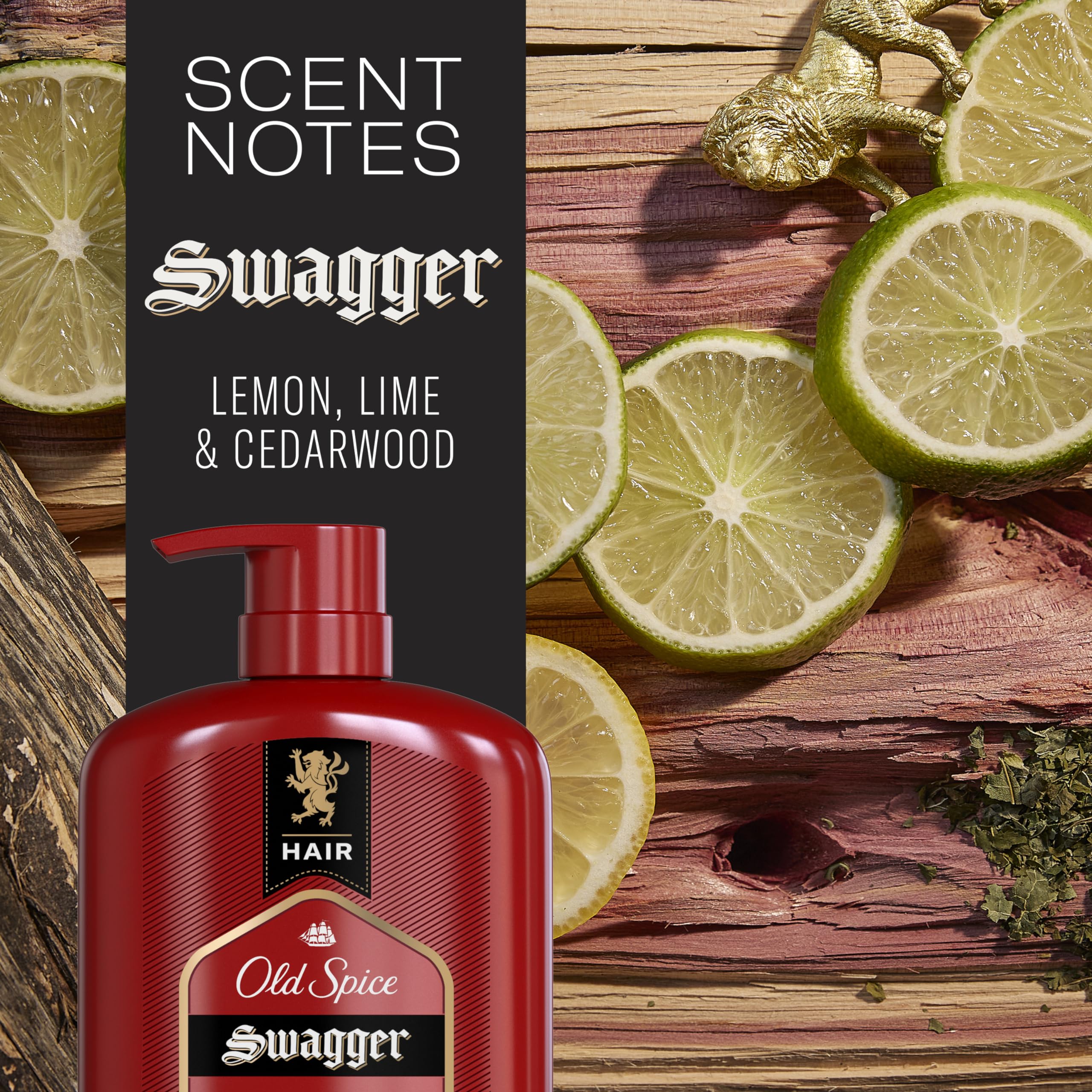 Old Spice Swagger aplicación con la mano para cabello más manejable.
