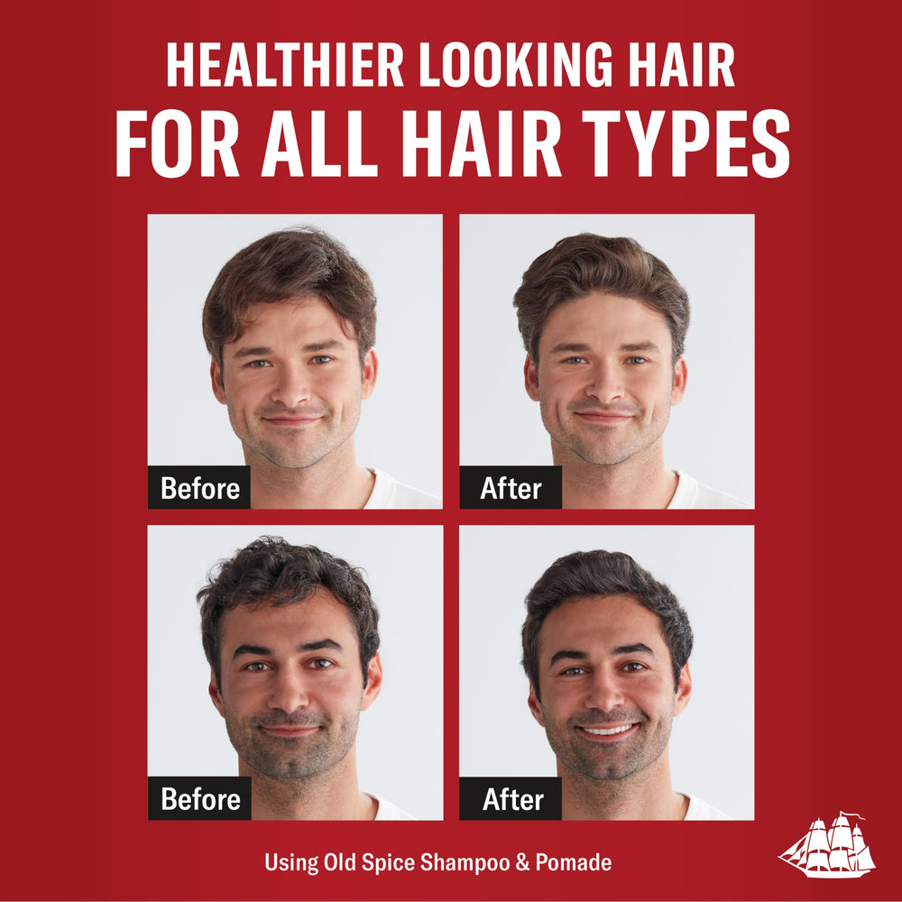 Old Spice Swagger barbershop-quality bottle signals premium grooming results.