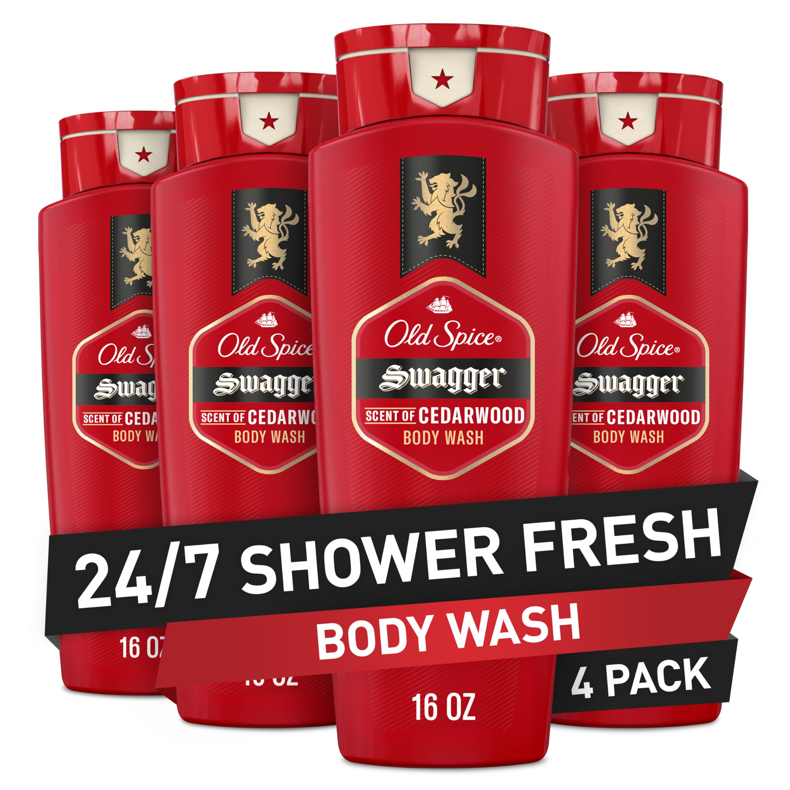 Old Spice Swagger bottle front, signaling long-lasting freshness