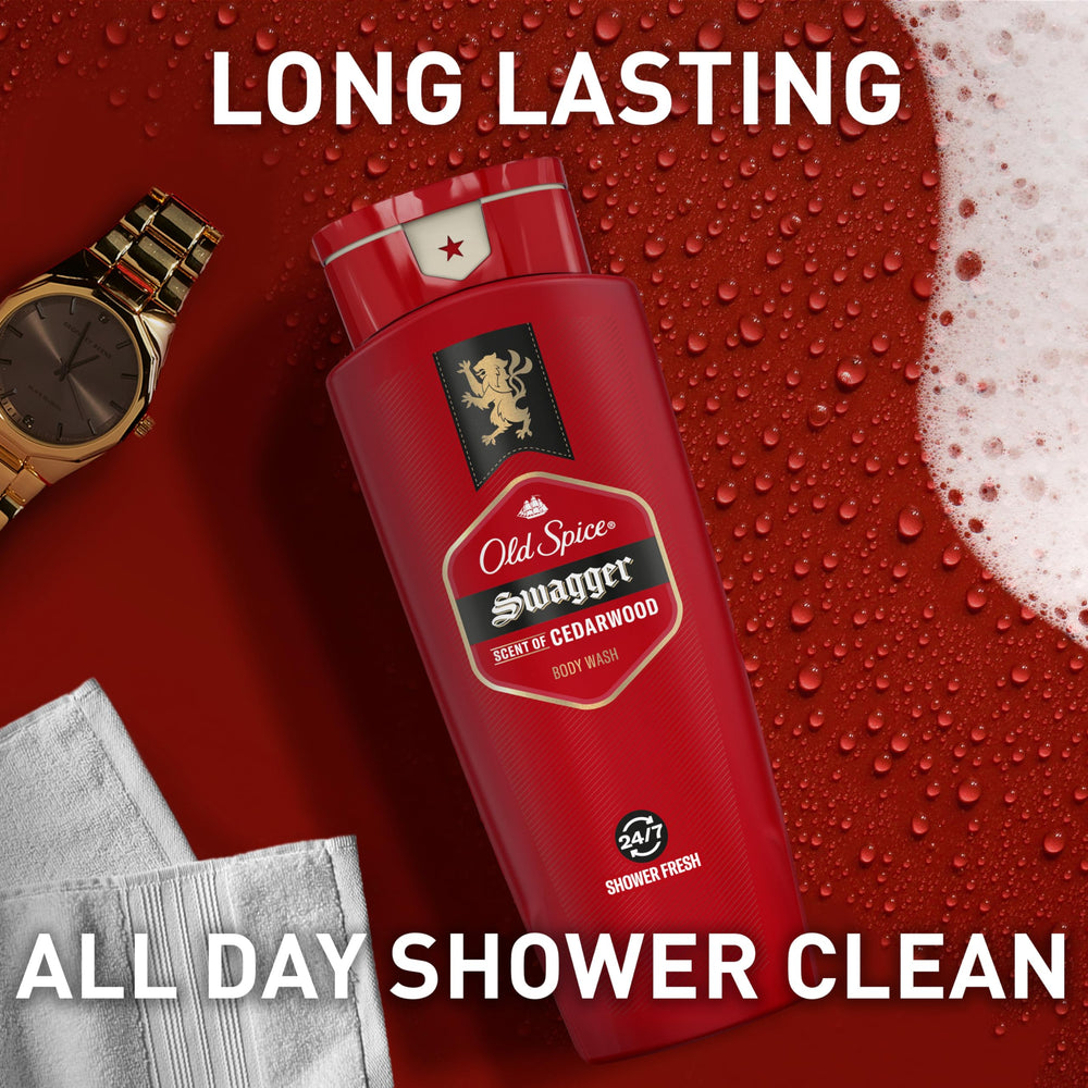 Old Spice Swagger cedarwood-lime scent, masculine fragrance in action