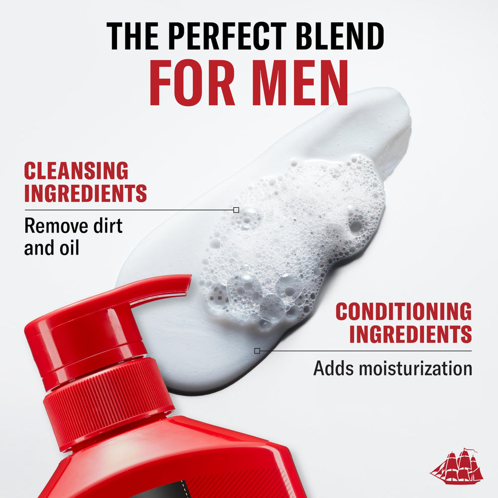 Old Spice Swagger bottle close-up shows improved hair appearance and manageability.