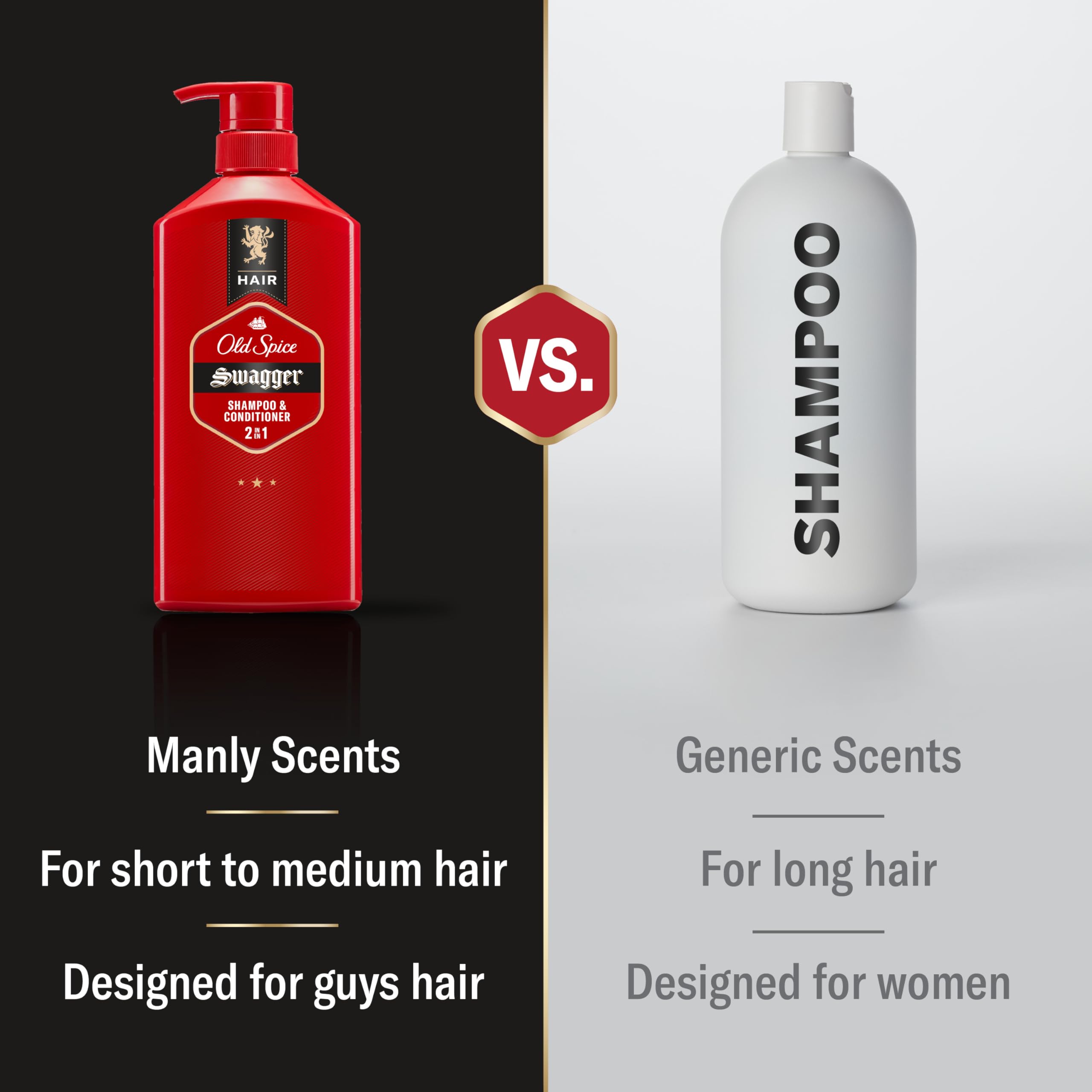 Old Spice Swagger 2in1 foam demonstrates easy cleansing and conditioning.