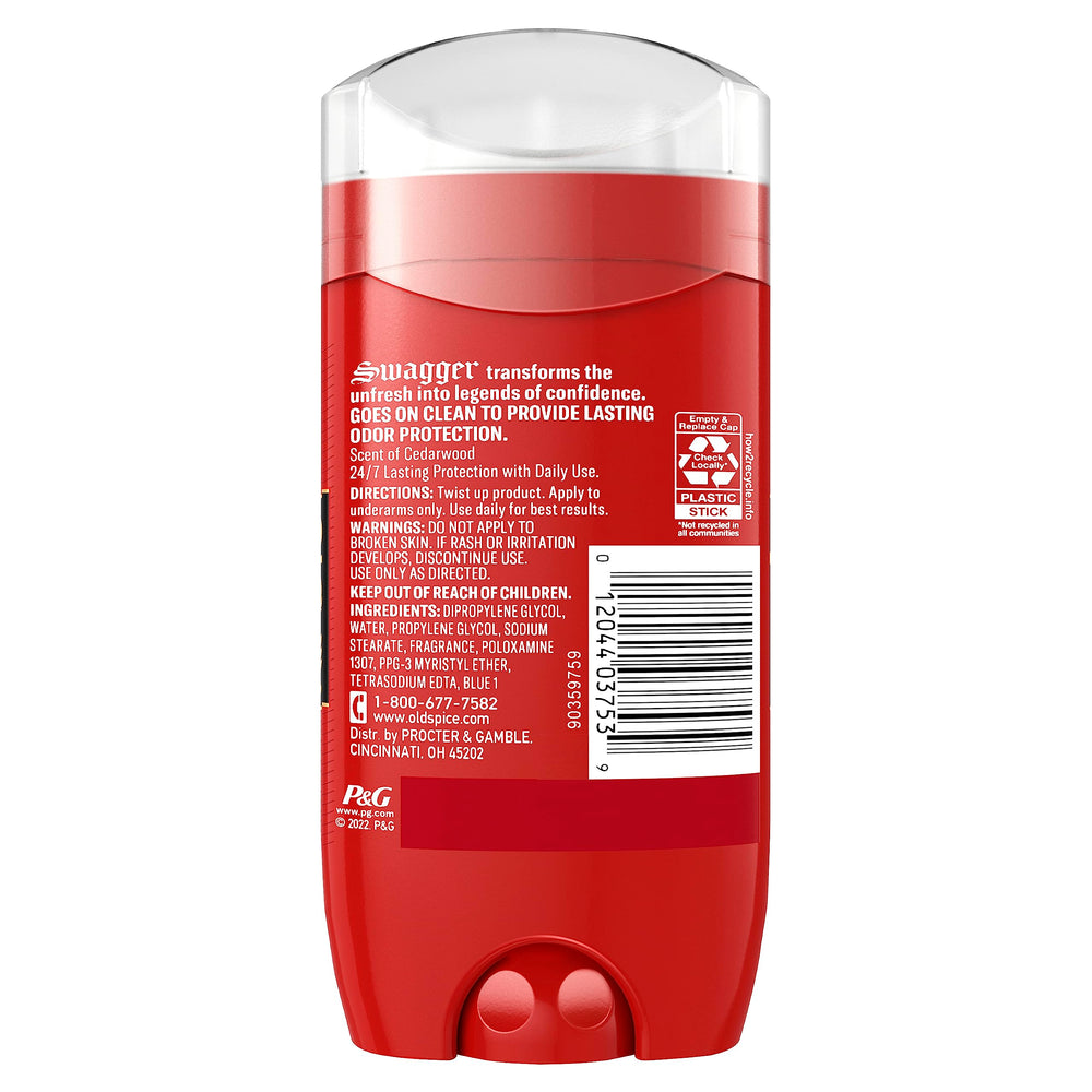 Uso diario de Old Spice Swagger para un aroma confiable y fresco.