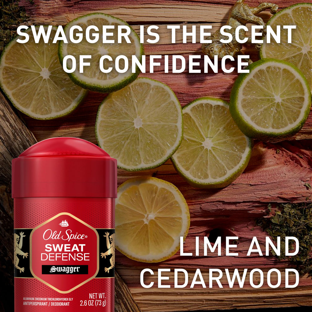 Old Spice Sweat Defense, protección de 24 horas para jornadas largas.