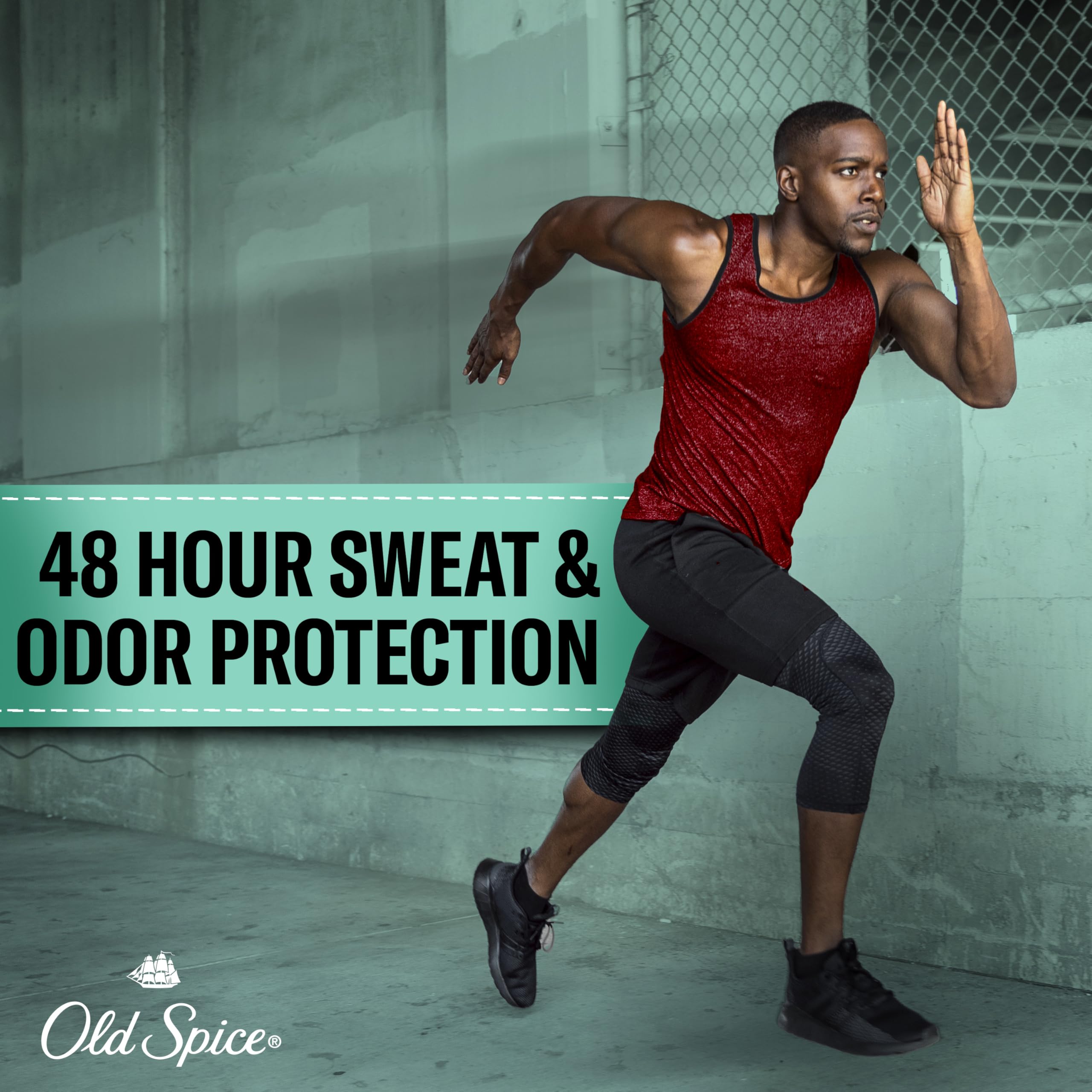 Old Spice Sweat Defense aroma limón-lima para sensación fresca todo el día.