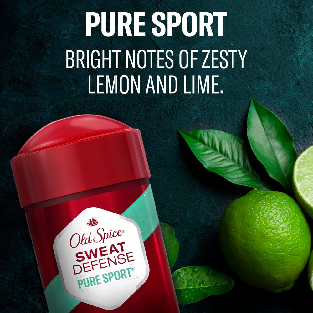 Old Spice Sweat Defense Soft Solid: diseño antifugas para mayor control durante entrenamientos.