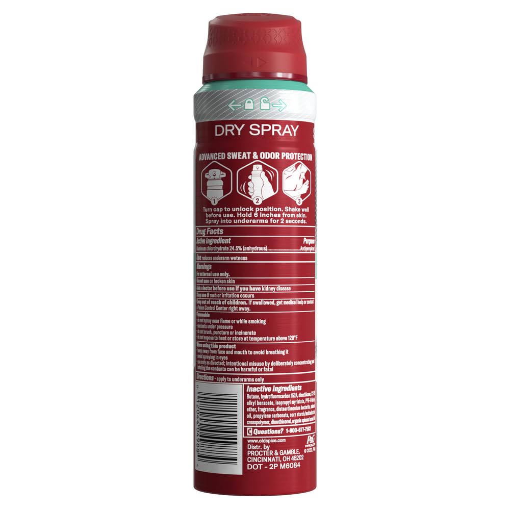 Uso diario con aroma fresco de Old Spice y protección discreta.