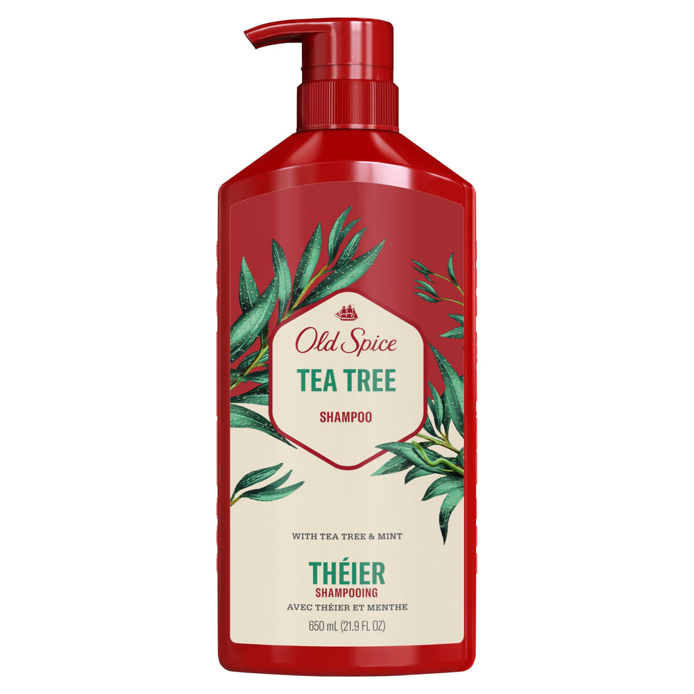 Cabello con mayor volumen tras usar Old Spice Tea Tree Champú para hombres.