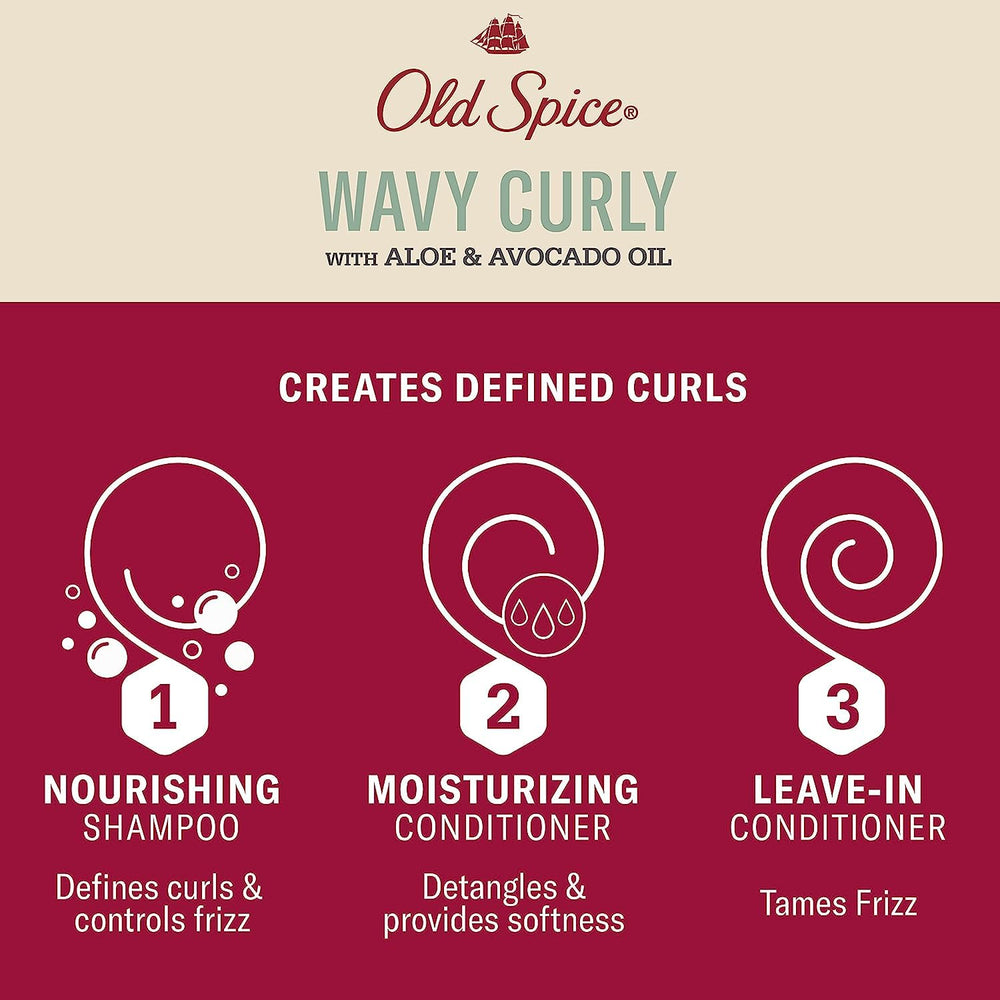 Old Spice Wavy Curly Hair Model demonstrates defined waves with smooth texture