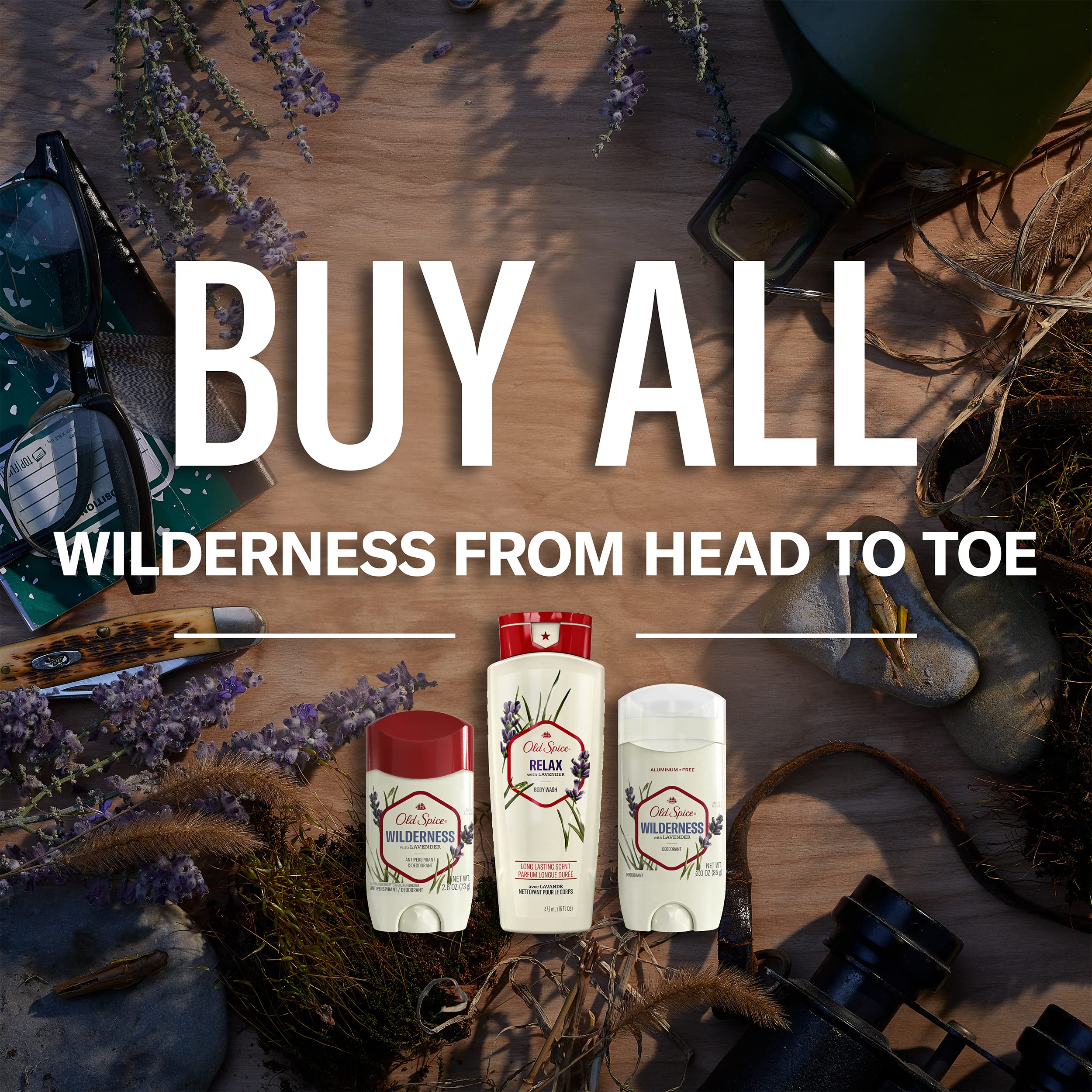 Old Spice Wilderness Lavanda: higiene diaria para días activos