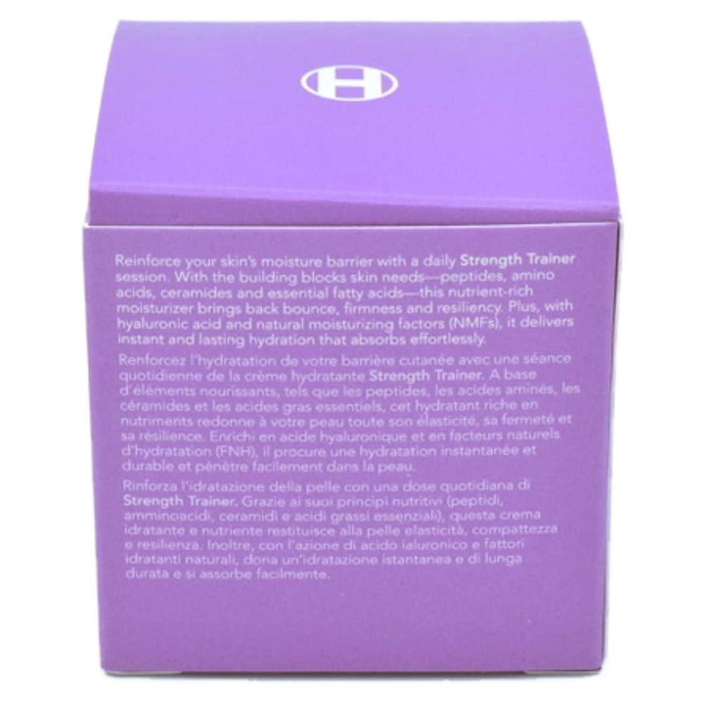 Ole Henriksen Strength Trainer Peptide Boost moisturizer in use demonstrates quick hydration and renewed softness.