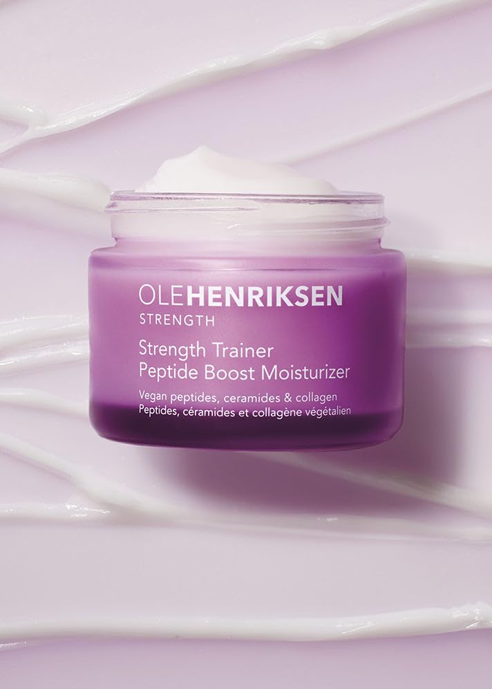 50 ml unboxed Ole Henriksen Strength Trainer Peptide Boost jar ready for daily care.