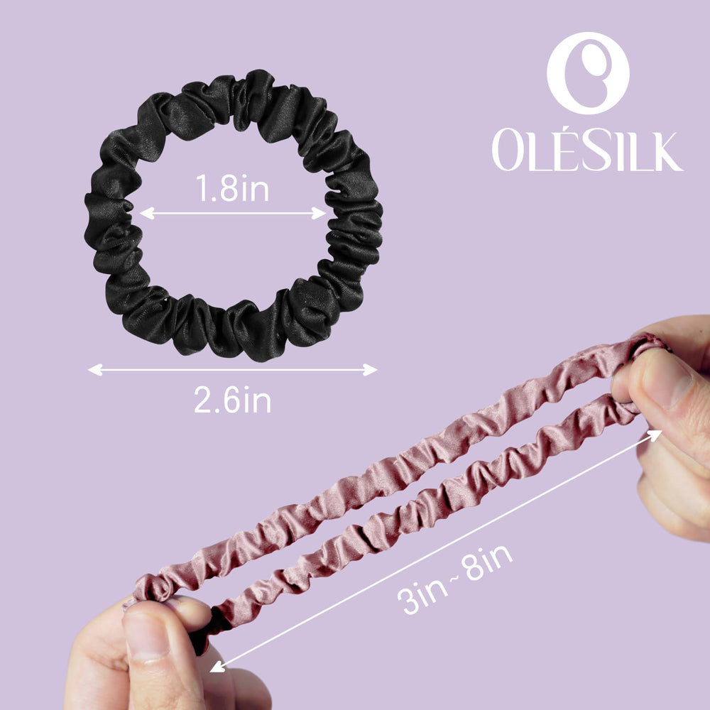 Lazo de seda que también sirve como pulsera con estilo