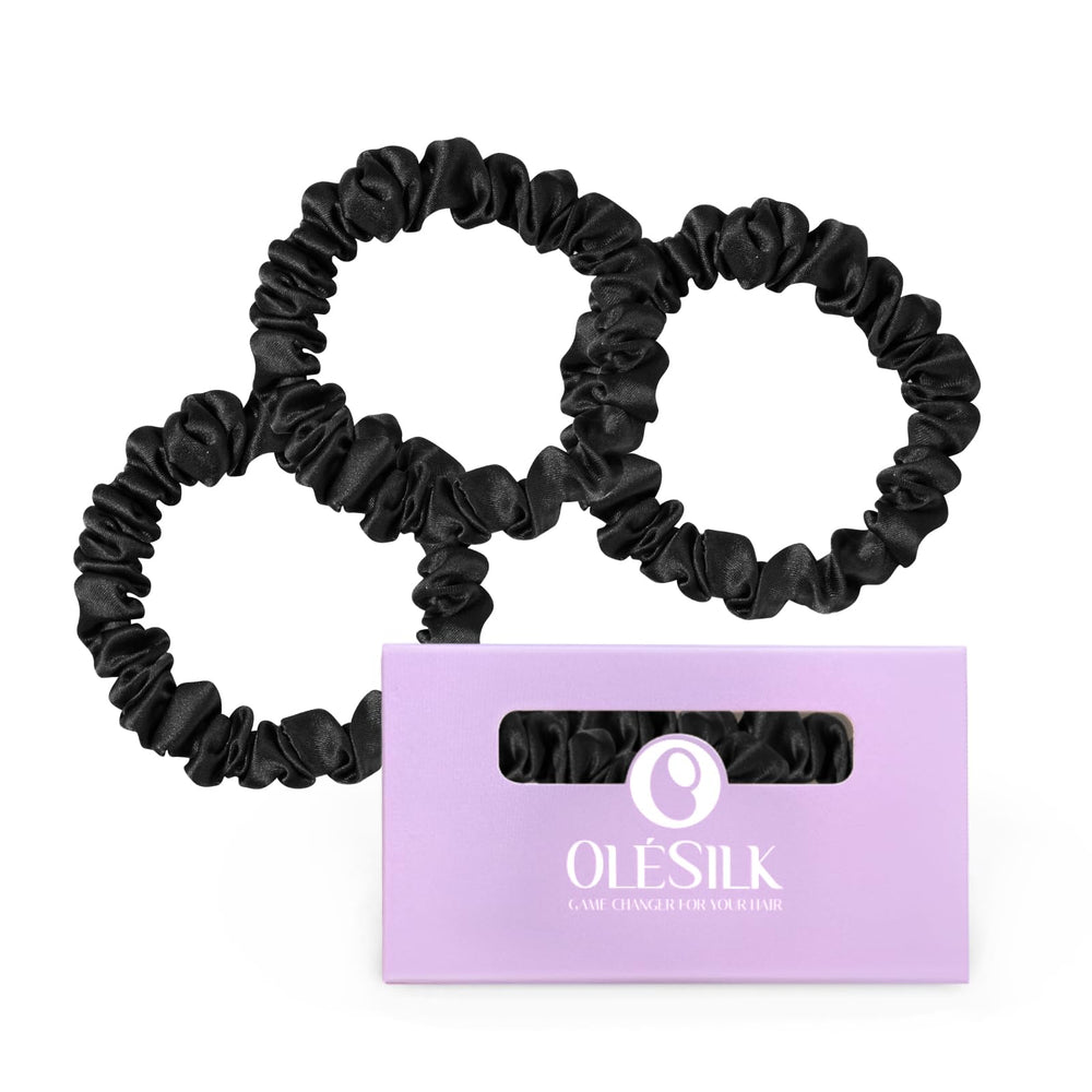 OLESILK lazo de seda de morera para cabello fino evita nudos y tirones
