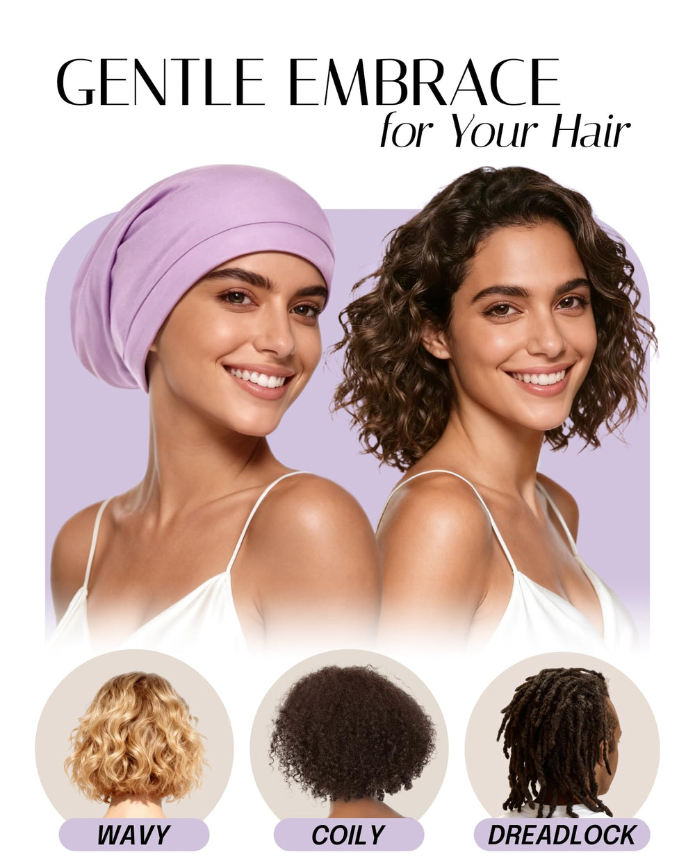 OLESILK protección frizz nocturna, cuida el cabello durante la noche.