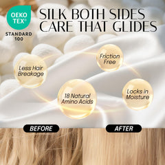 OLESILK bonnet reduces frizz and keeps curls defined overnight.