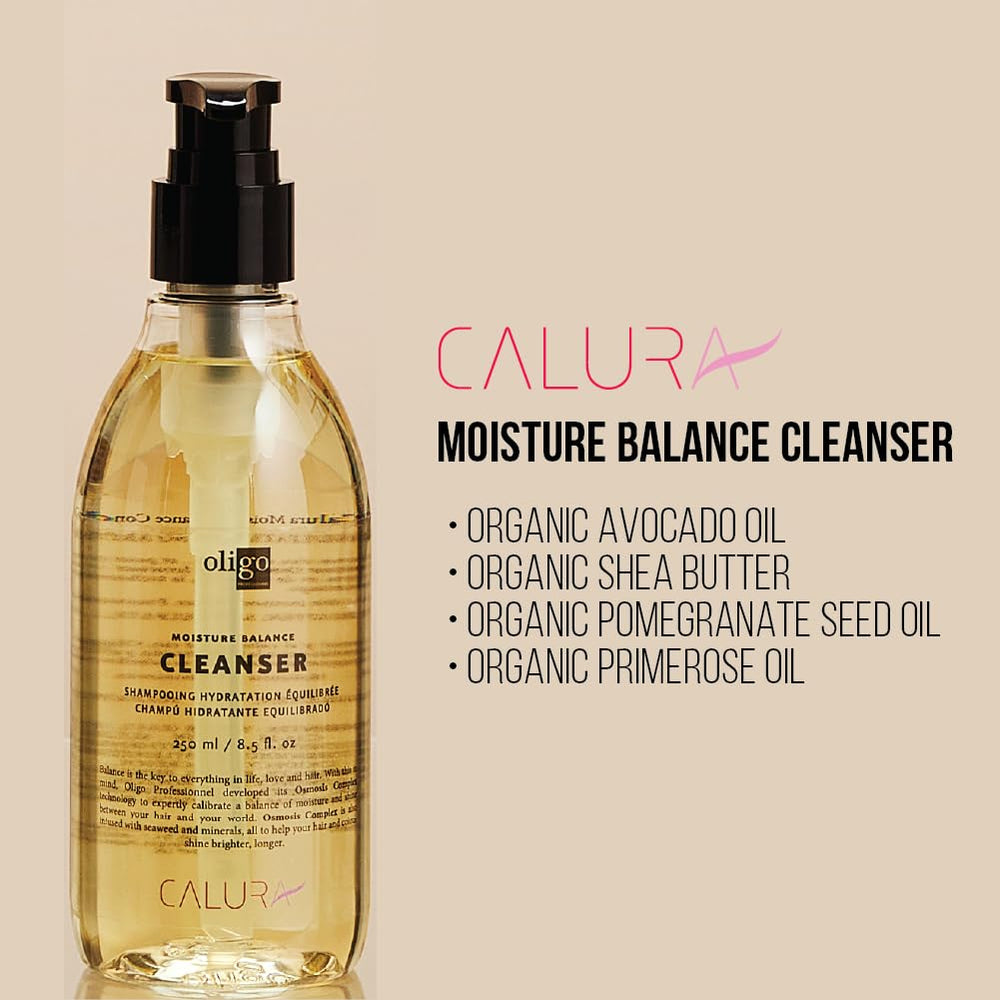 Foamy lather from Calura Moisture Balance Shampoo demonstrates easy cleansing without stripping