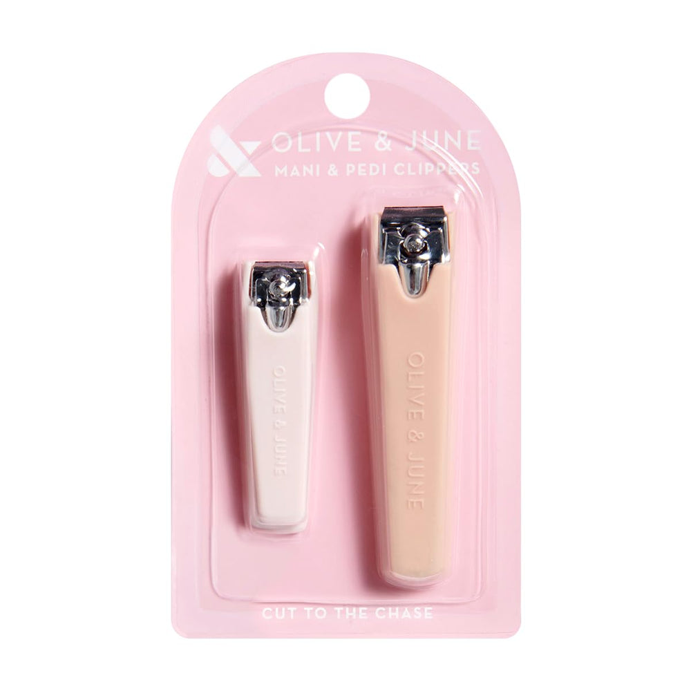 Olive & June nail clipper set: small clipper for precise fingernail shaping.