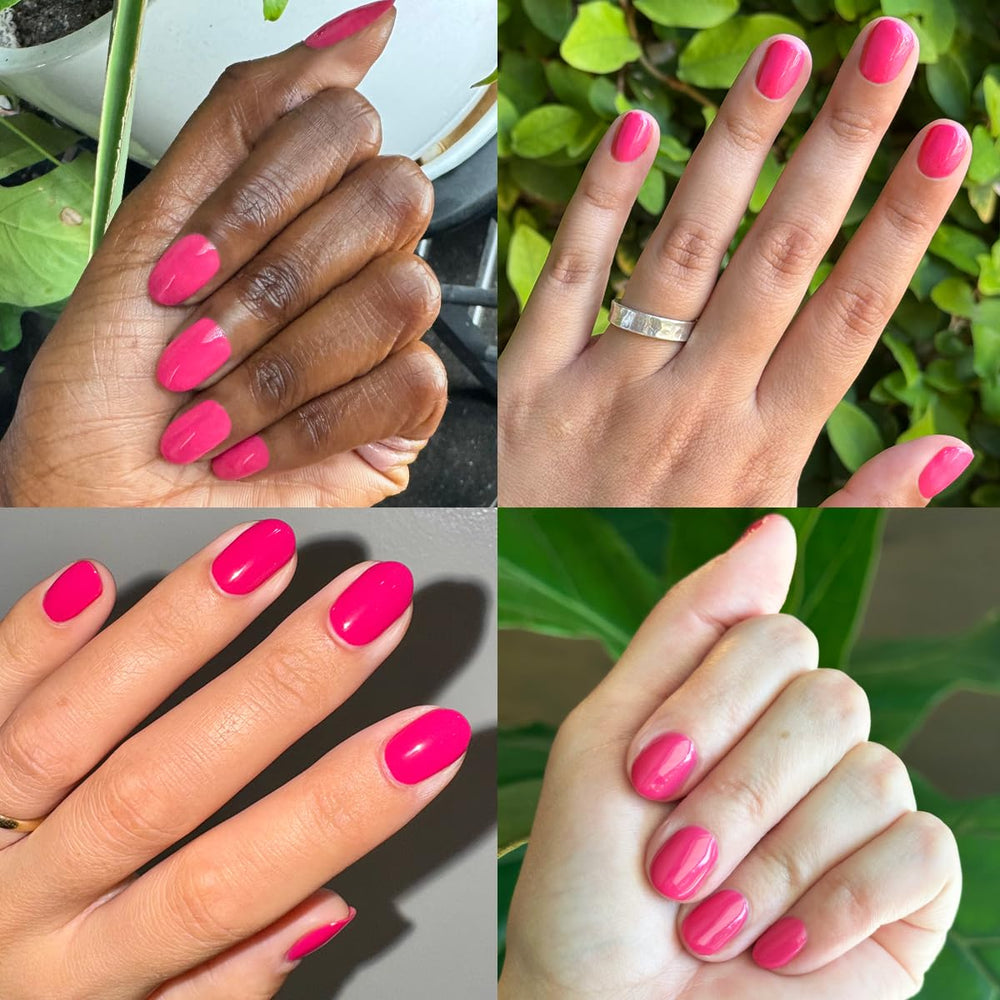 Aplicación de dos capas de gel para color intenso y duradero.